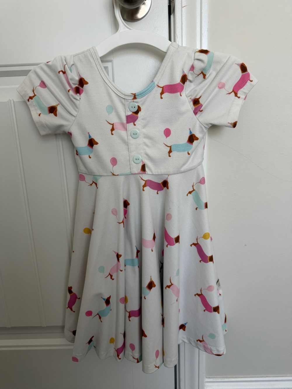 Jane + Jo Dachshund Print Party Dress